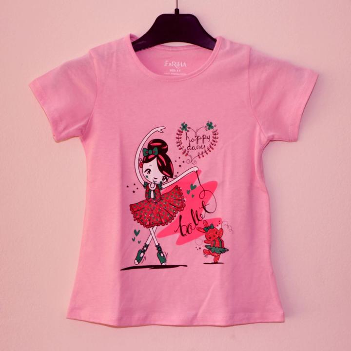 T-shirt Half Sleeve for Girls Baby Cotton T Shirt